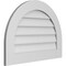 Ekena Millwork Round Top Surface Mount PVC Gable Vent: Non-Functional, w/ 3-1/2"W x 1"P Standard Frame, 30"W x 22"H GVPRT30X2201SN - alternate 4